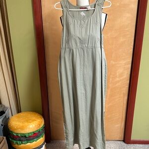 Olive Green Sleeveless Maxi Dress